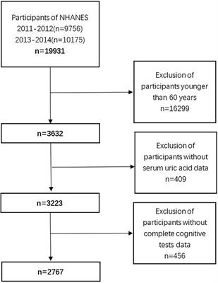Elevated serum uric acid is associated with cognitive improvement in older American adults: A large, population-based-analysis of the NHANES database